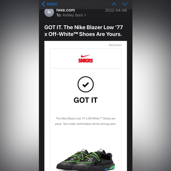 NWT - Off White x Nike Blazer Low ‘77 - Sz 11 - Picture 10 of 10